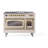 ILVE Nostalgie II Series Noblesse 48 inch Dual Fuel Range 5 Sealed Burners, Griddle, Frenchtop (Glass Door)-112295574-112295576-112295564