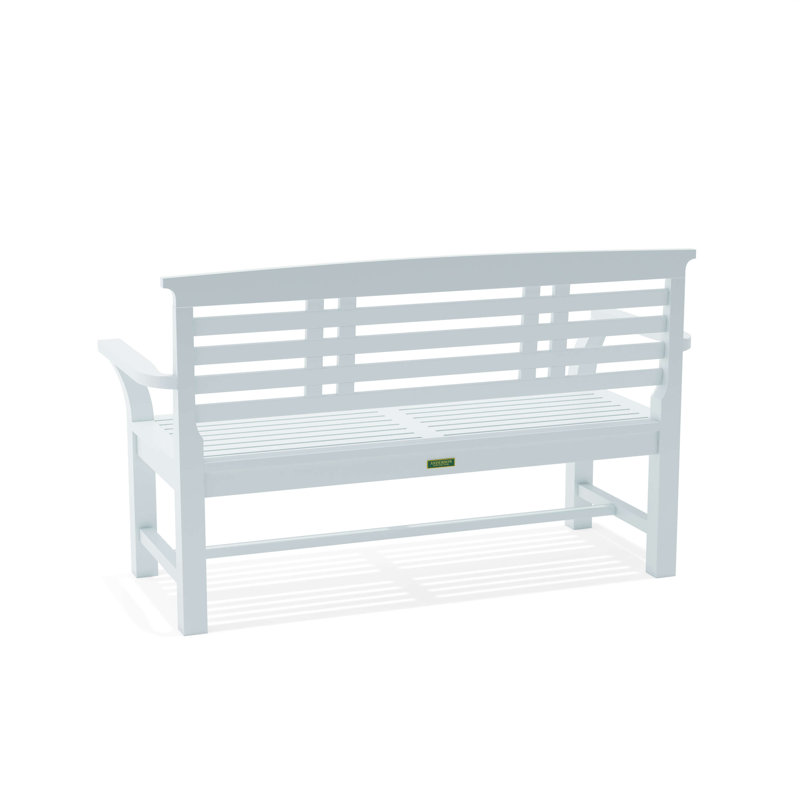Sakura 2-Seater Teak Bench In White Finish
