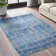 Riebe Abstract Blue/Silver Area Rug