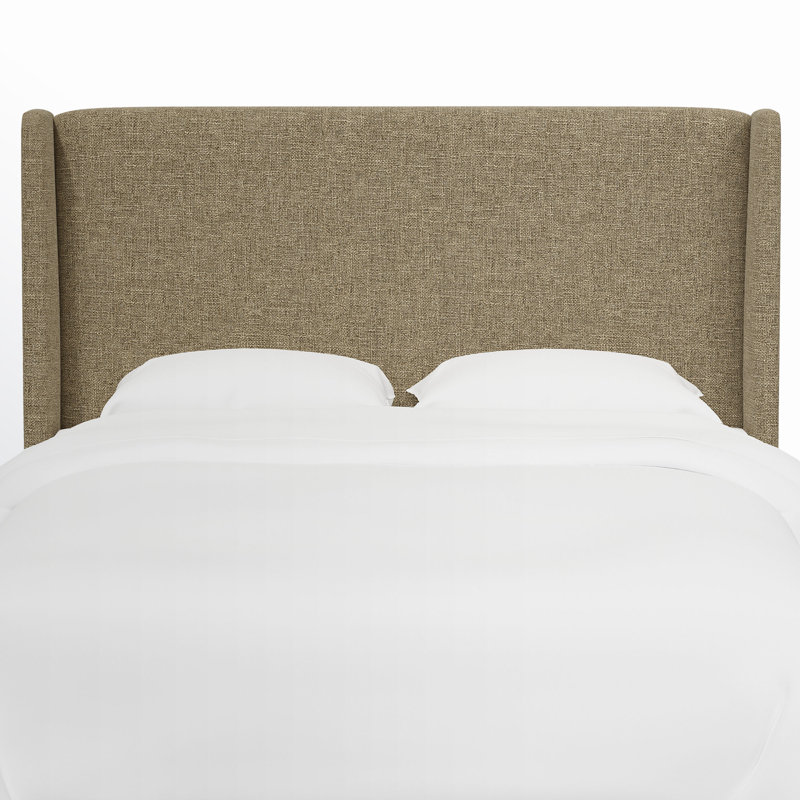Tilly Upholstered Headboard, Queen, Zuma Natural Textured Linen
