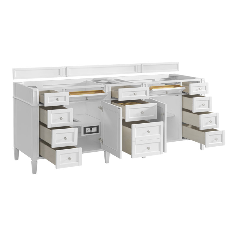 Brittany 84'' W Double Bathroom Vanity Base