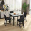 Ensemble 5 pièces de table et chaises de salle à manger, table et chaises en bois avec 4 chaises pour petits espaces, table de salle à manger carrée moderne à hauteur de comptoir, ensemble de table et de chaises de style Mid-Century compact, Uphols-974785654