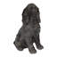 Statue de chien cocker spaniel assis réaliste Rory de 45 cm (18 po) avec finition antique-134832996