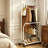 Rolling Entryway Coat Rack Organizer