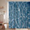Rideau de douche bleu clair avec 12 crochets Water Surface