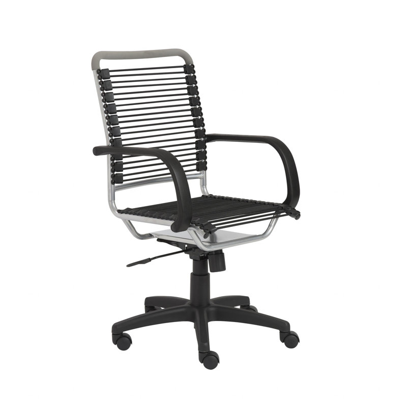 Chaise de travail, Chrome / noir
