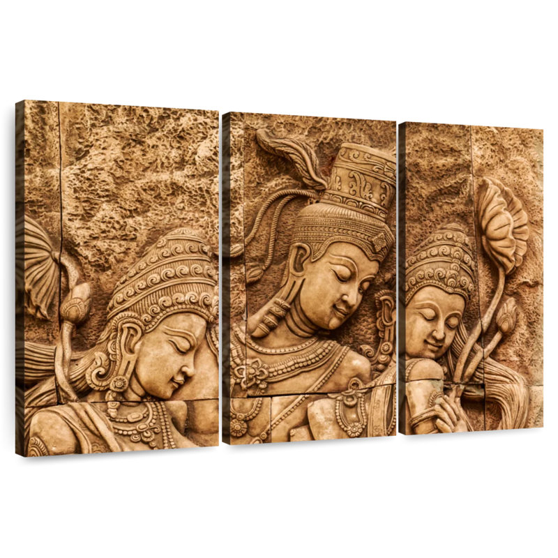 Adella Rama And Sita, 42" H x 65" W