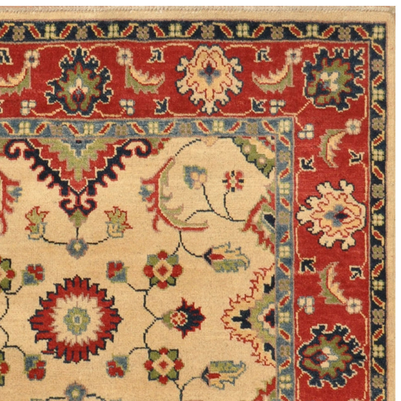 Tapis en laine Kazak fabriqué à la main Azusa