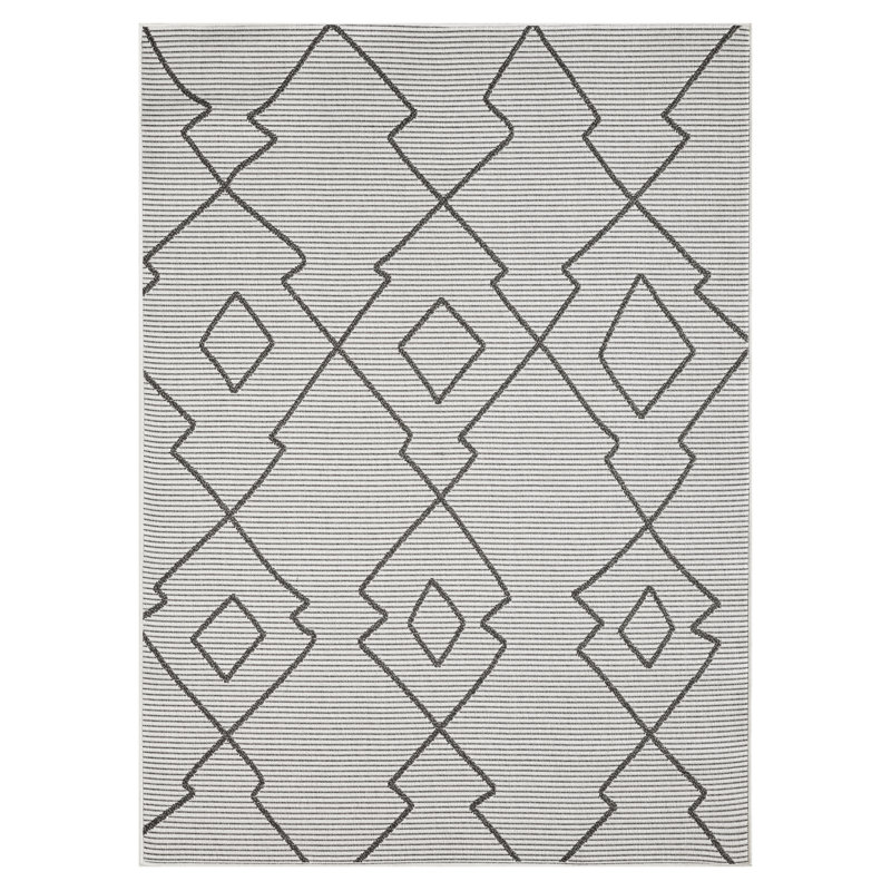 Horea Geometric Indoor Rug, Rectangle 5'3" x 7'3"