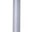 Table de bout moderne 20 po, table d'appoint en forme de S avec tablette de rangement et poteaux en acier, blanc-528570991-431826660