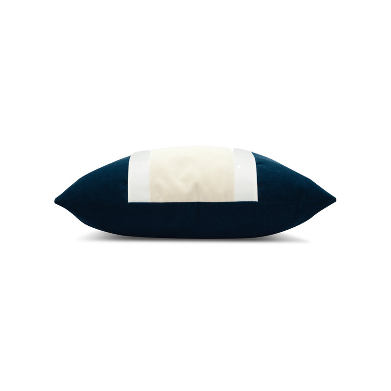 Polyester Indoor/Outdoor Pillow Cover & Insert by Elaine Smith, Blue/Pink, 20" H x 20" W, Square