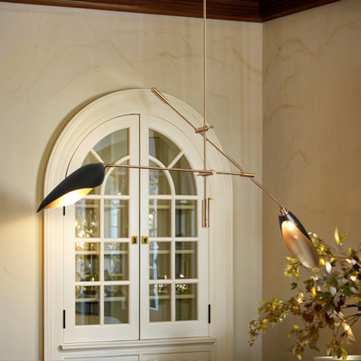 Lustre linéaire moderne à 2 lumières Lakendria