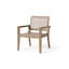 Ensemble de 2 fauteuils d'extérieur en osier et bois d'acacia, multicolores et brun clair