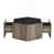 Black Top/Light Brown Base
