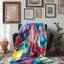 Abstract Auras - 1 Piece Premium Sherpa Blanket-1697378956