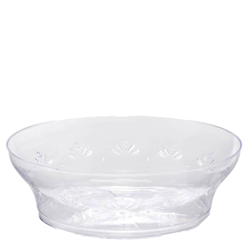 Bols en plastique transparent 10 oz avec design en forme de cristal 30 invités Ecoqualité
