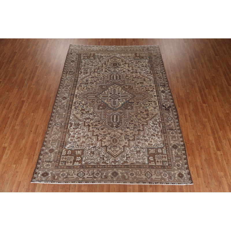 Tapis géométrique rétro 8 x 11