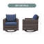 Ensemble de 2 chaises d'extérieur pivotantes en osier et rotin Ingvald-1467345842-1468147013
