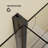 31.5"w X 55"h Frameless Pivot Bathtub Shower Door, 1/4" (6mm) Tempered Glass, 180° Pivot Hinge, Zinc Alloy Double Handle, Black