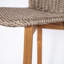 Tabouret de bar d'extérieur en teck au fini teck (ensemble de 2)-918089605
