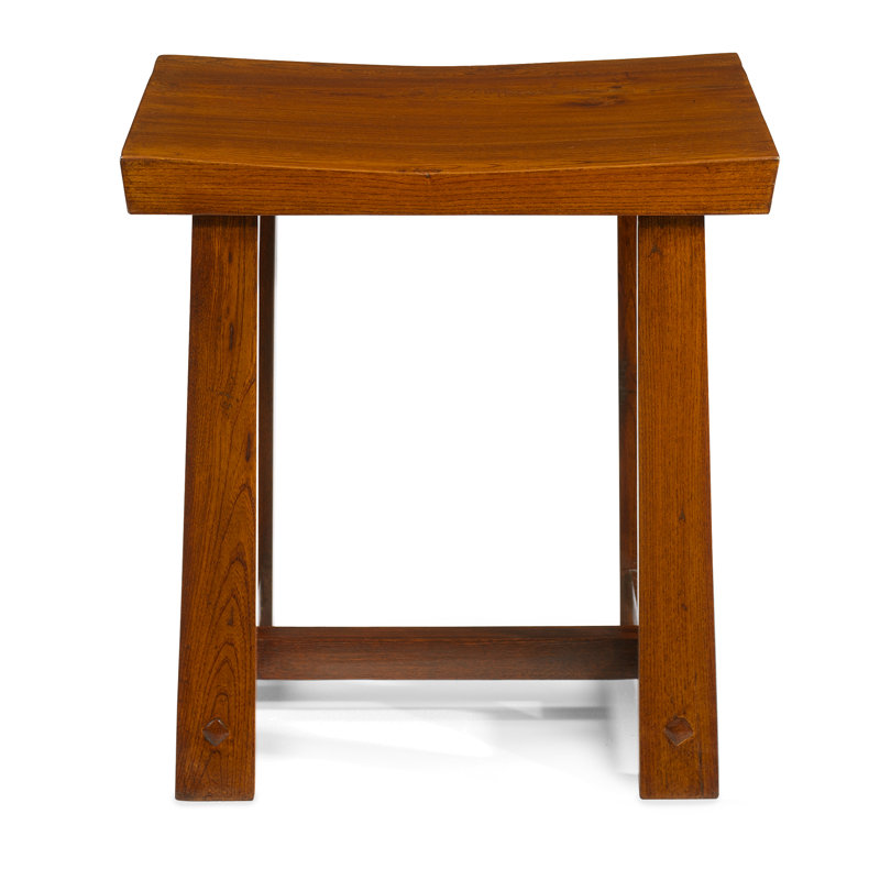 Brassfield Solid Wood Accent Stool