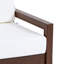 Chaise d'extérieur en bois de teck massif avec coussin et accoudoirs-367615827-367615825