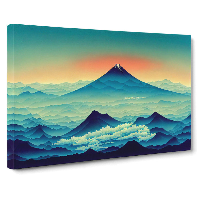 Japanese Mountain Sunrise Vol.1 - Wrapped Canvas, 50cm H x 76cm W x 3cm D