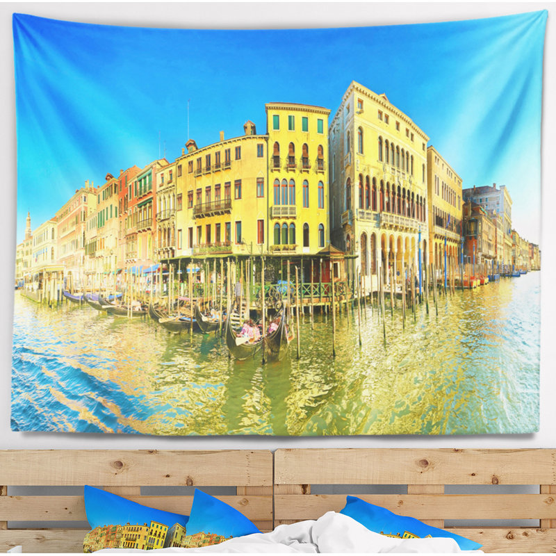 Tapisserie panorama grand canal cityscape, H 50 po x l 60 po