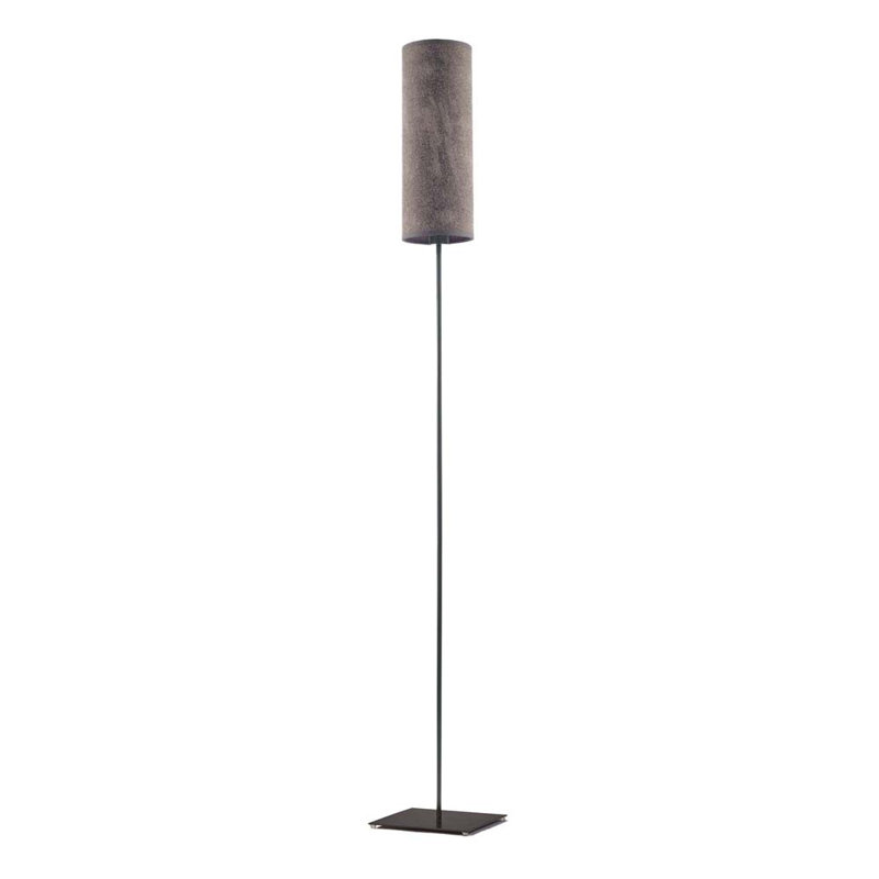 Florencja 165cm Traditional Floor Lamp, Grey Melange, Black