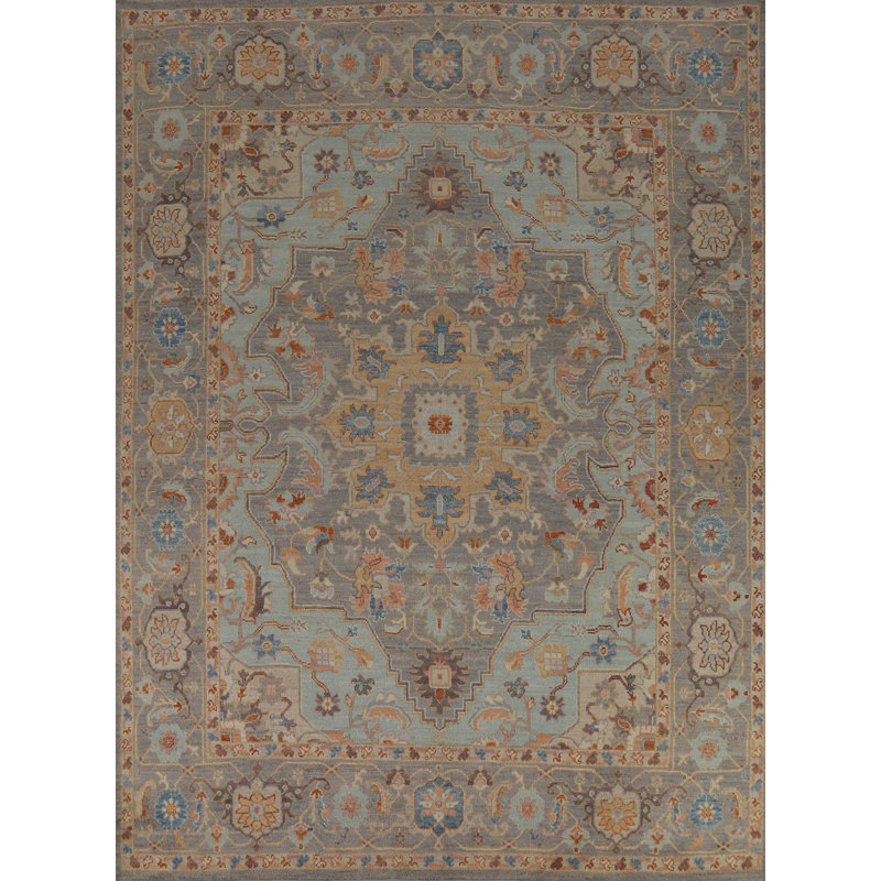 Vegetable Dye Oushak Turkish Area Rug 8x10