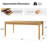 Guillermina Modern 72'' W Fluted Solid Wood Dining Table with Built-In Storage Drawers-349031472