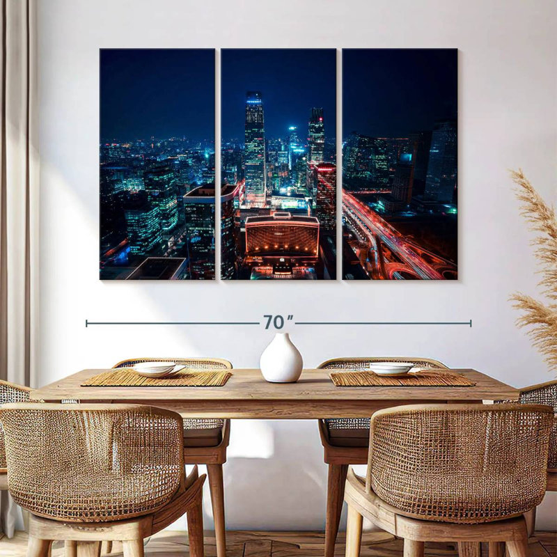 Beijing CBD Night, 42" H x 65" W