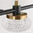 LED Black Bathroom Vanity Light with Clear Acrylic Shade, High Transmittance and Dimmable 5500K-2115354958