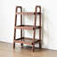 Noyer, 3 niveaux, banc de rangement en chêne, étagère à chaussures en bois de hêtre, solution de rangement de rangement idéale pour les objets de collection