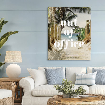 Toile «Out of Office Beach Path», conception par Lil 'Rue