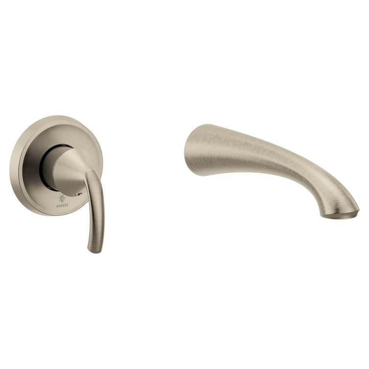 Glyde Single Handle Wall Mount Tub Filler High Flow Tub Faucet with 10" Spout Reach