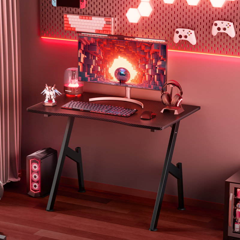 Metal Base Computer Desk, 74cm H x 80cm W x 50cm D