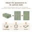 Tapis botanique rétro lavable à la machine avec envers antidérapant vert Elyra-131645118-131645111