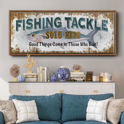 Fishing Tackle- Framed Canvas