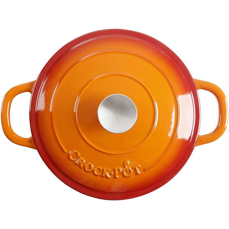 Cocotte en fonte Gibson, 5 pintes, Orangé