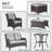 Bonia Wicker 4 - Person Patio Conversation Set with Cushions-115148403-115148401