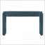 Table basse Trexm marine avec grain de bois naturel, 2 tiroirs et amp; Pieds cannelés - peu encombrants pour le vestibule / le salon-1290859030