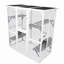 Cage à chat en bois blanc