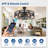 26'' Black Caged Ceiling Fans with Remote App Control for Patio Kitchen Bedroom, Farmhouse Flush Mount Ceiling Fan with Lights Reversible 6 Speed Timer -720269350-720269351