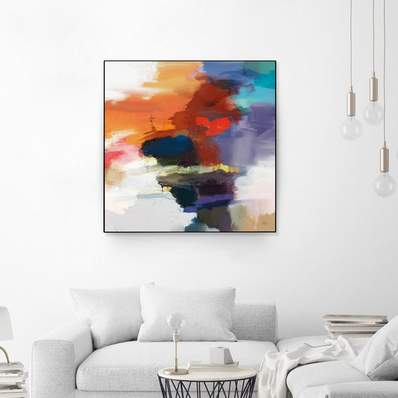 Interplay '', toile encadrée par Giant Art, H 20 po x l 20 po