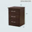 Contemporary Wenge Nightstand With Drawer