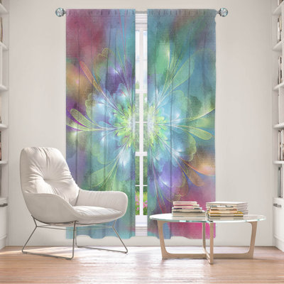 Paire de rideaux obscurcissant en polyester Elette
