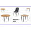 Ensemble de table de salle à manger extensible MDF au design moderne, idéal pour les rassemblements