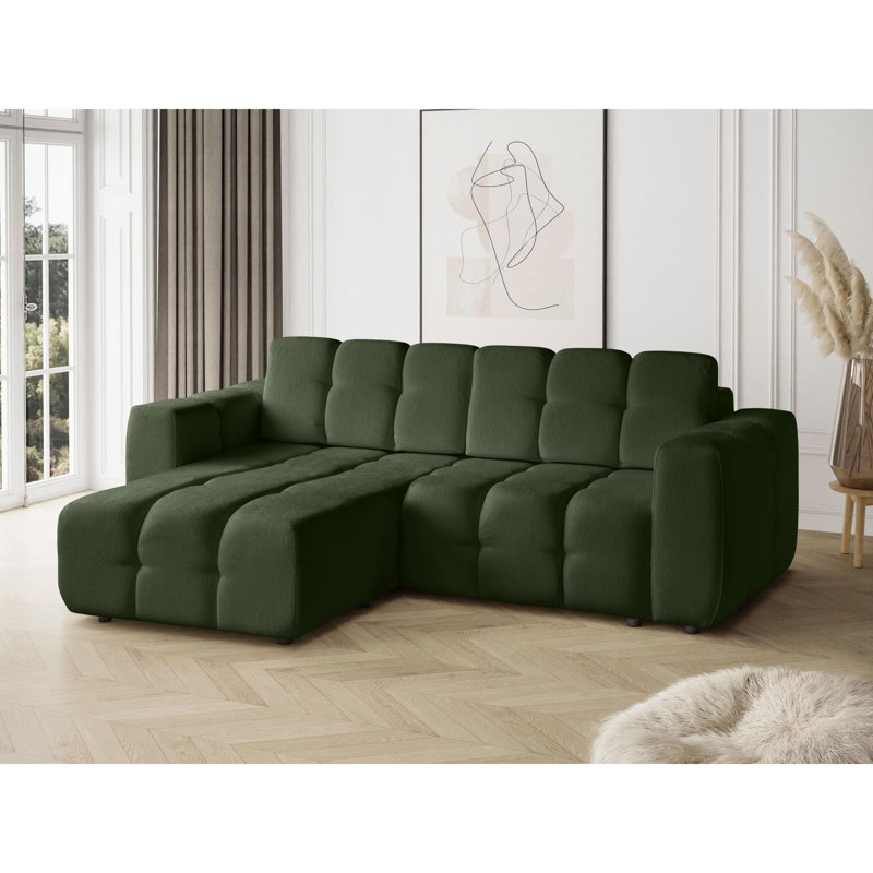 Bradd 4 Seater Sofa Bed, Green