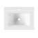 24" White Rectangular Single Bathroom Vanity Top with Sink (Top Only)